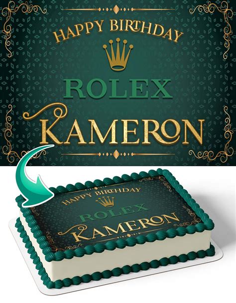 Rolex Watch Edible Cake Toppers – Edible Cake Topper Corp